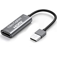 Los mejores  - Tarjeta de Captura de Video HDMI- 4K HDMI a USB 2.0 Convertidor Video Audio- HDMI Vídeo Game Capture 1080P 60FPS para…